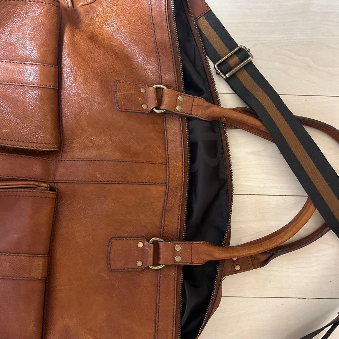 Banana Republic ￼ブラウンレザーダッフルバッグ