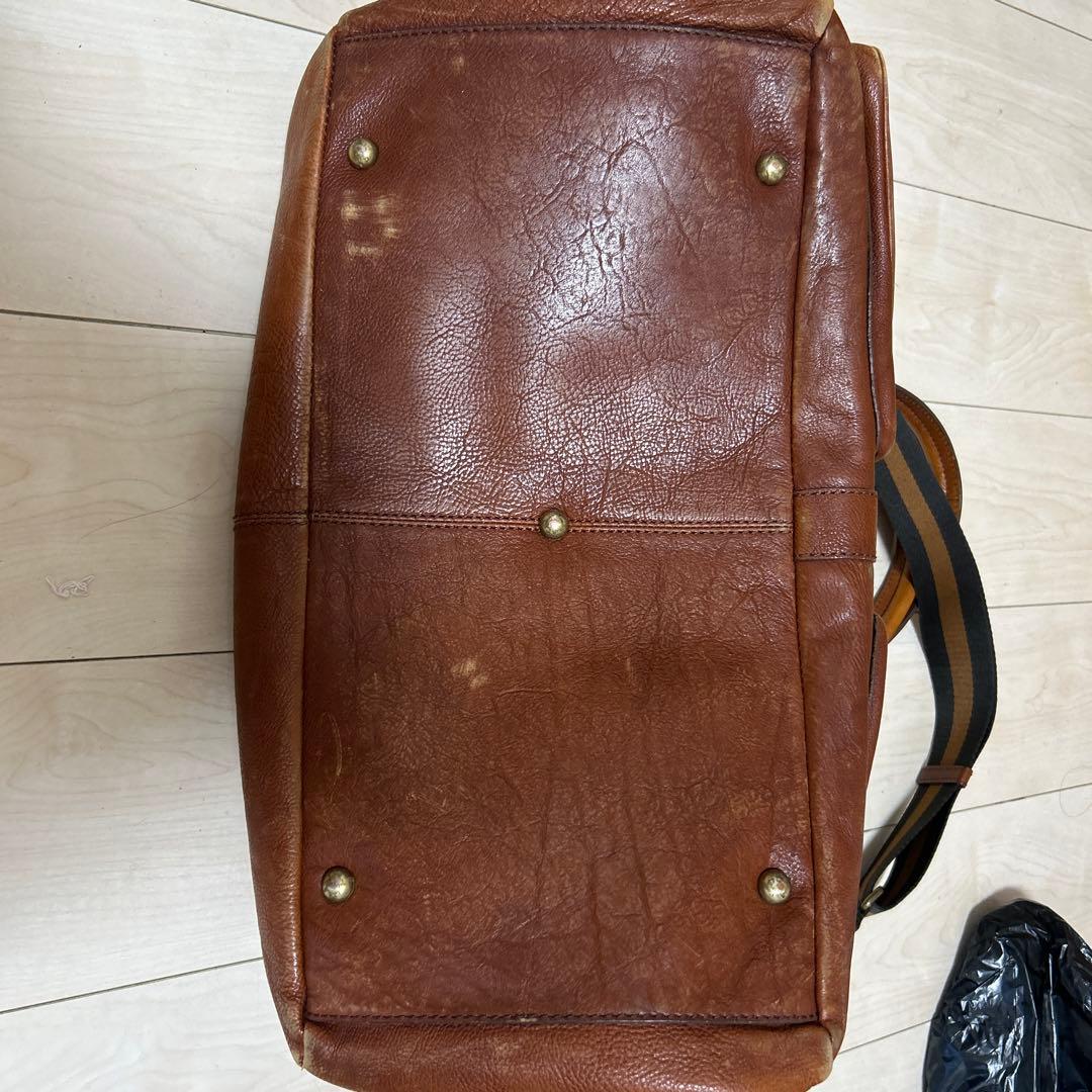 Banana Republic ￼ブラウンレザーダッフルバッグ