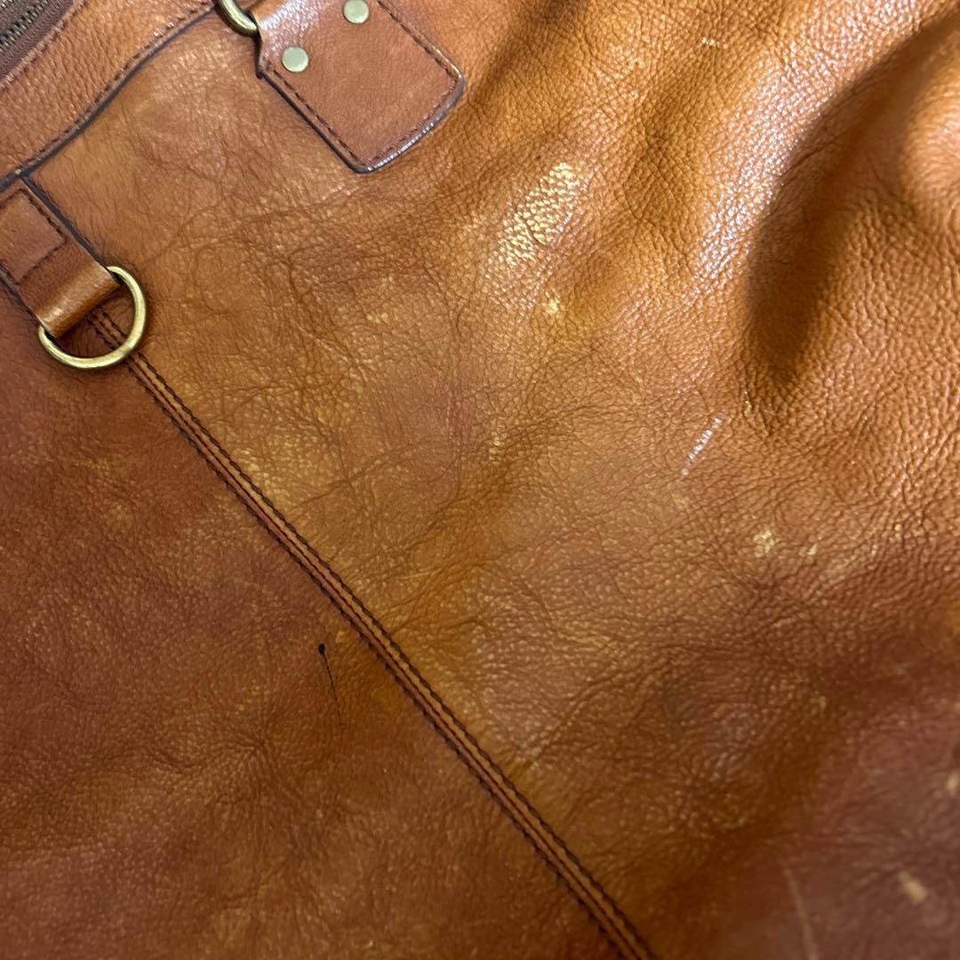 Banana Republic ￼ブラウンレザーダッフルバッグ