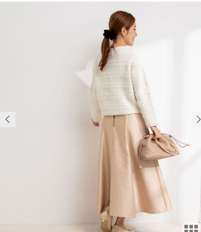 【新品タグ付】ノーリーズソフィー　ファンシーツイード風ニットジャケット