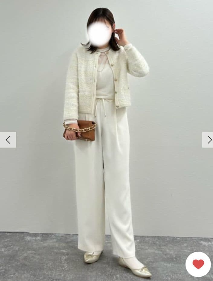 【新品タグ付】ノーリーズソフィー　ファンシーツイード風ニットジャケット