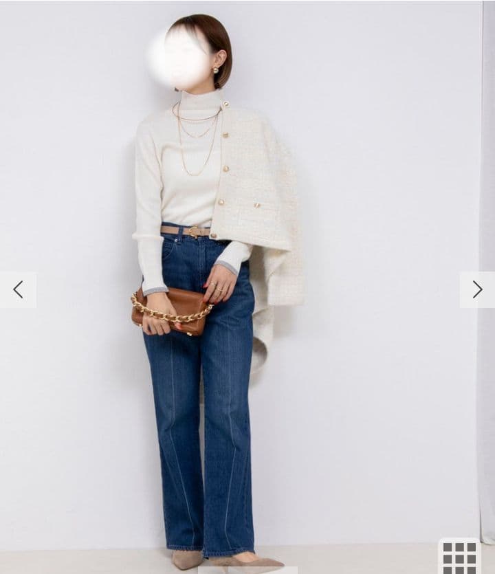 【新品タグ付】ノーリーズソフィー　ファンシーツイード風ニットジャケット