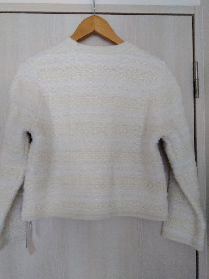 【新品タグ付】ノーリーズソフィー　ファンシーツイード風ニットジャケット