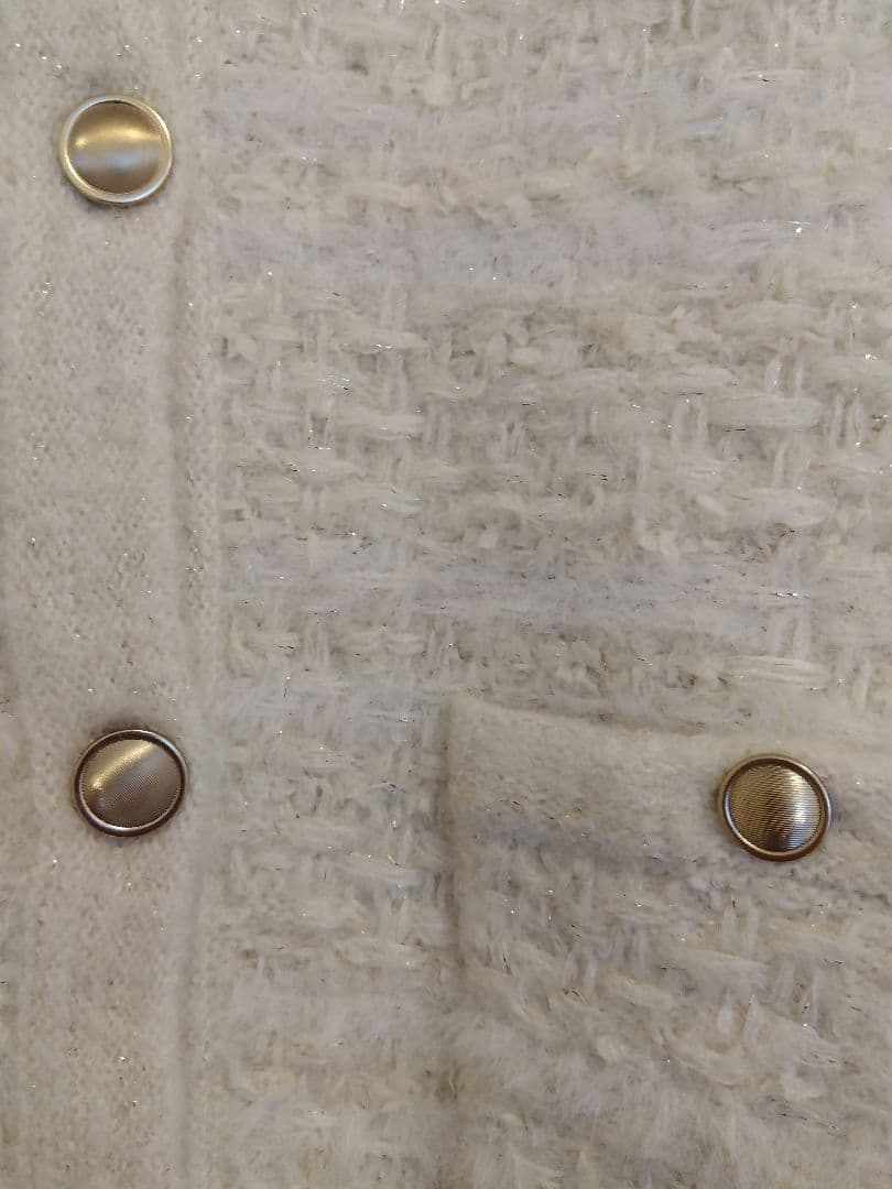 【新品タグ付】ノーリーズソフィー　ファンシーツイード風ニットジャケット