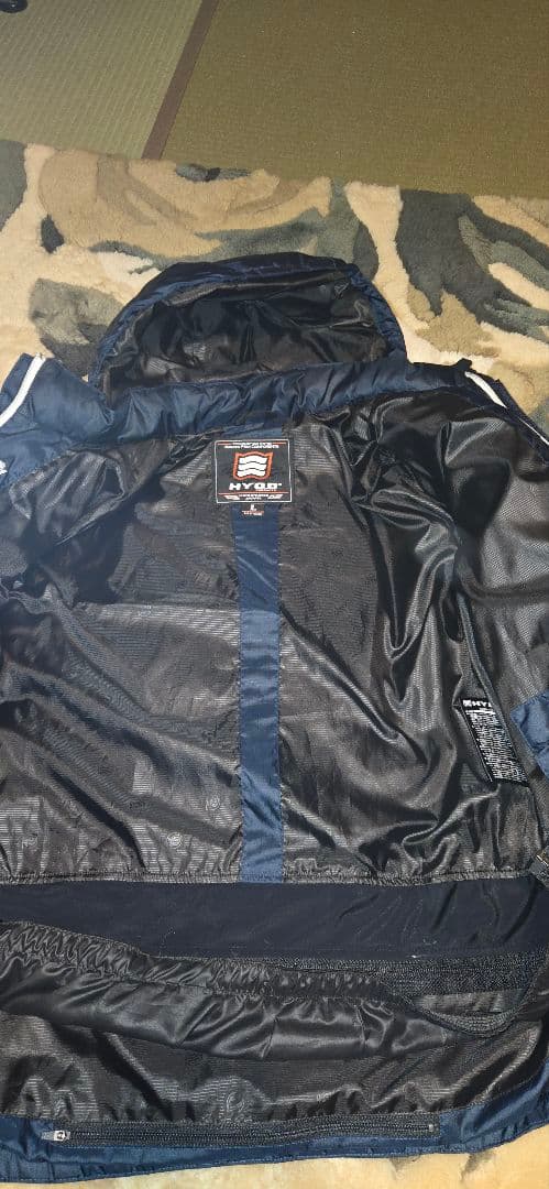 ヒョードウ ネイビー　ライディングダウンジャケット HYOD サイズL