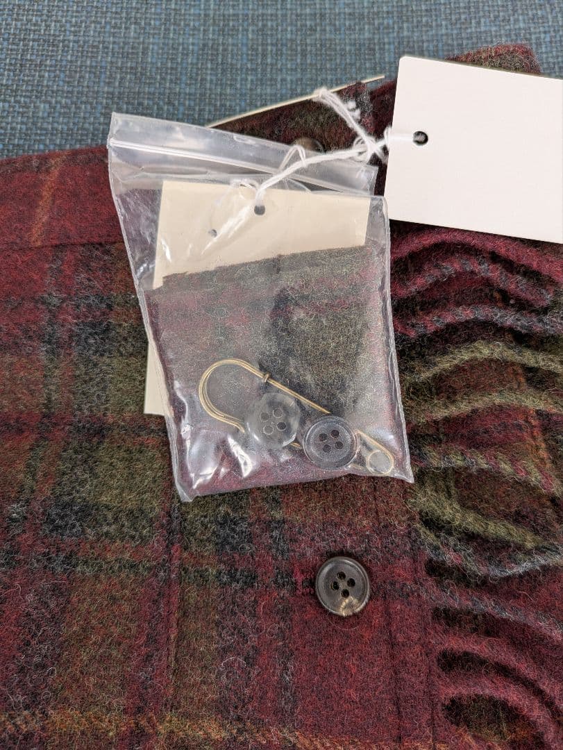 【新品タグ付】マドモアゼルノンノン チェック ウール スカート チェック