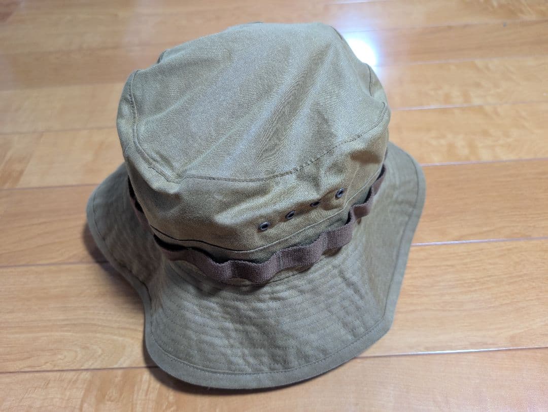 RRL ダブルアールエル オイルクロス バケットハット サファリ　L