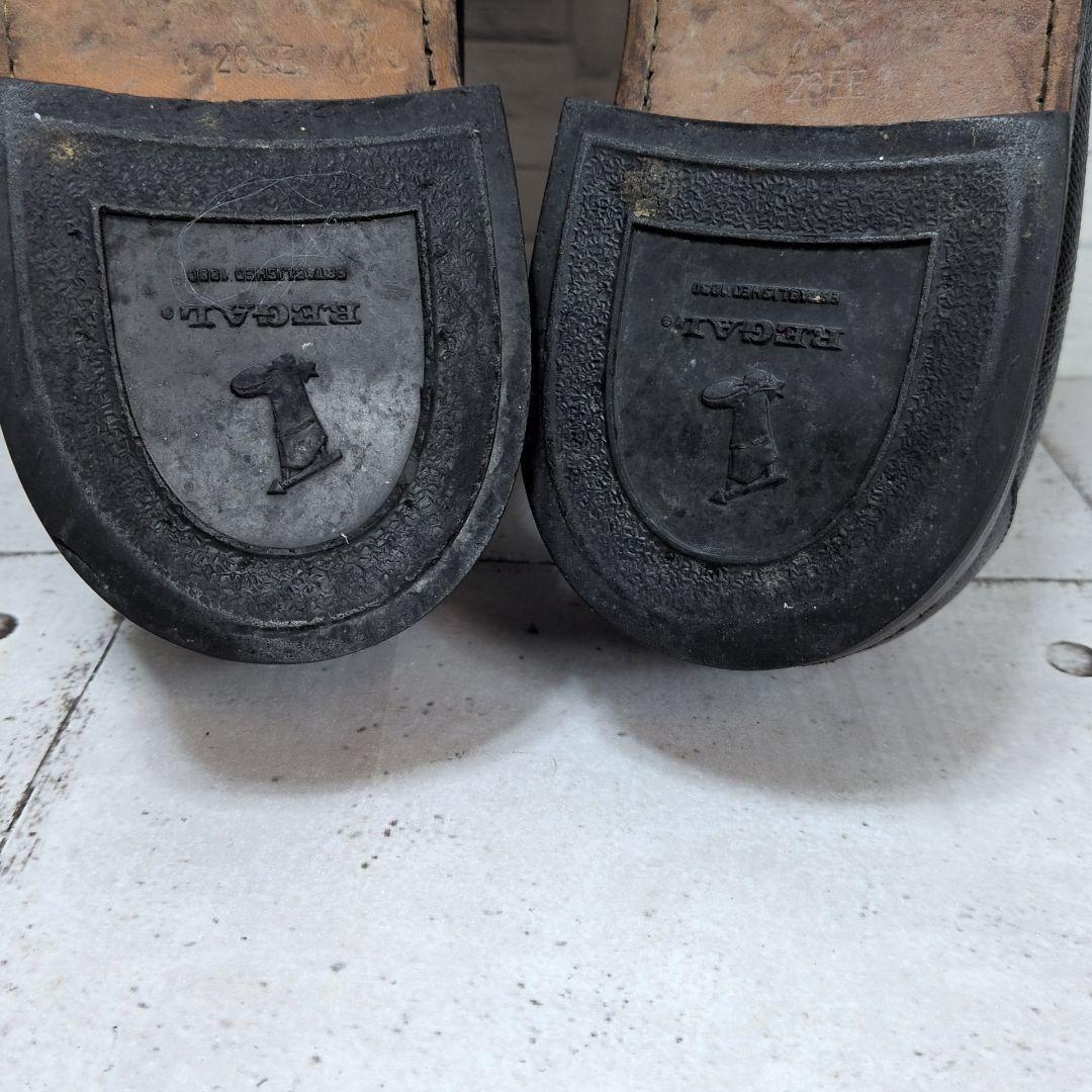 リーガル　タッセルローファー　シボ革　ブラック　レザー　ブラック