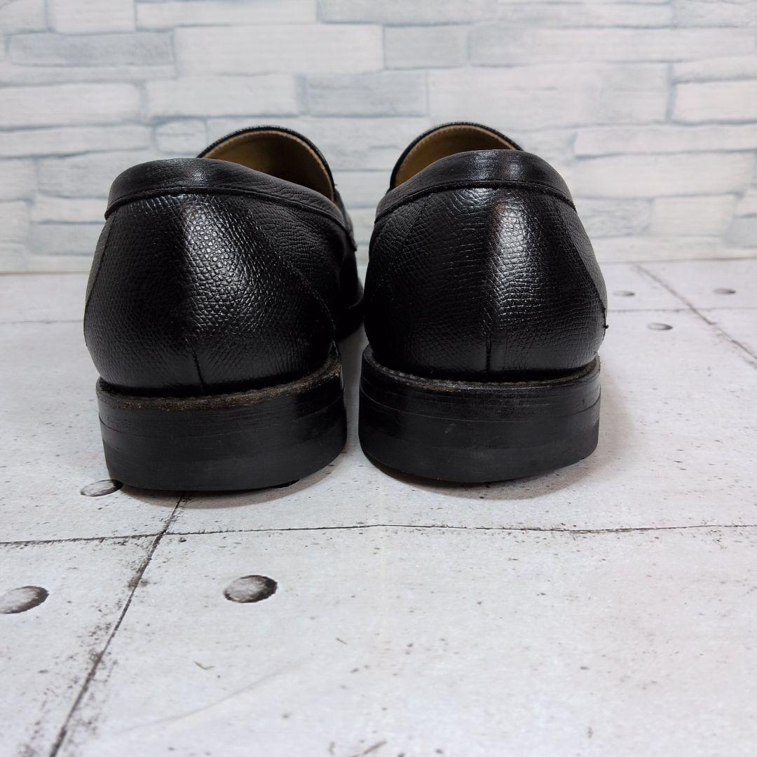 リーガル　タッセルローファー　シボ革　ブラック　レザー　ブラック