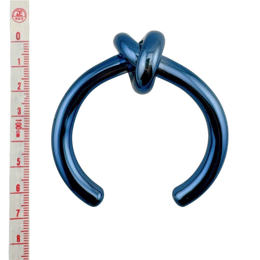 激レア◇セリーヌ メタリックブルー ノットエクストラ ブレスレット バングル