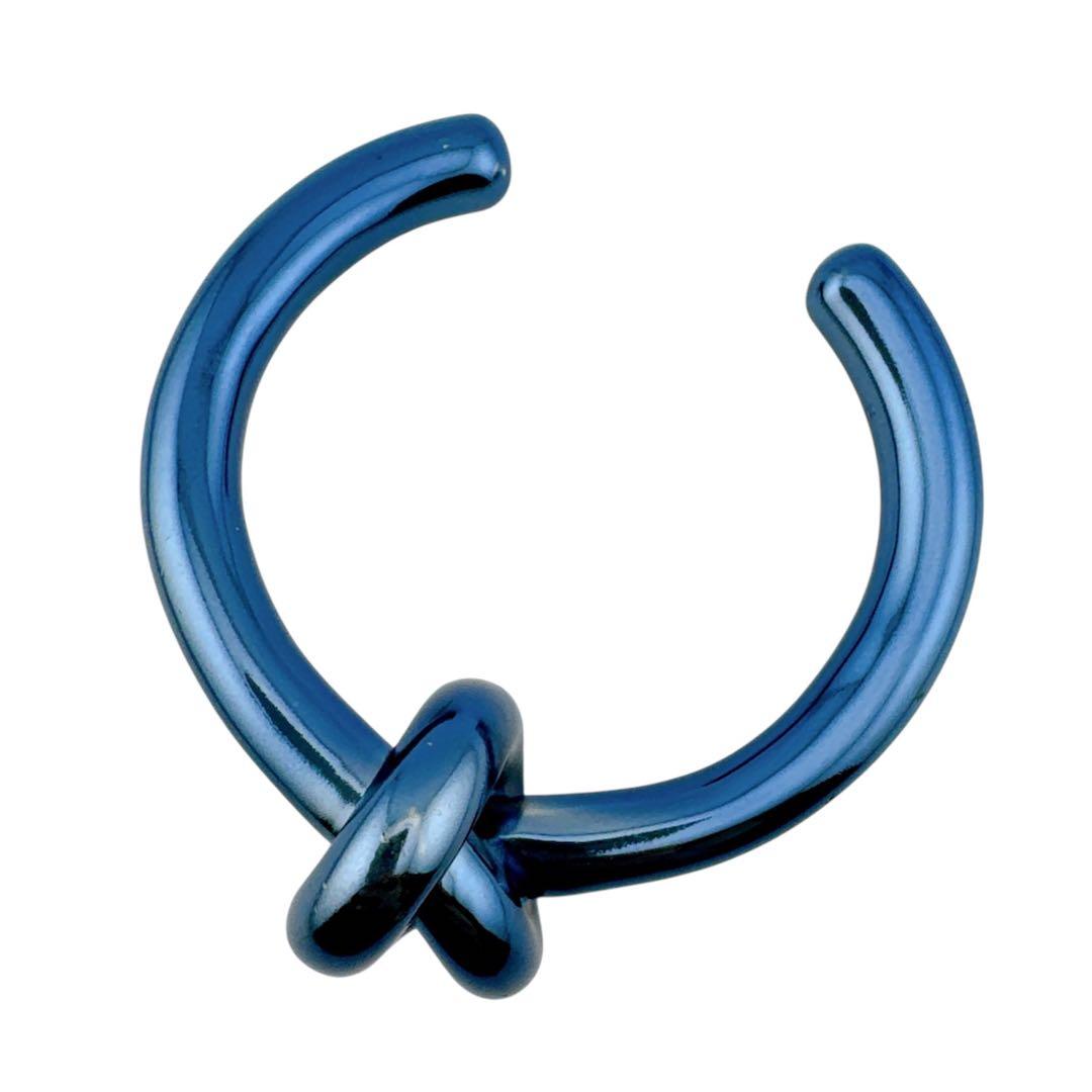 激レア◇セリーヌ メタリックブルー ノットエクストラ ブレスレット バングル