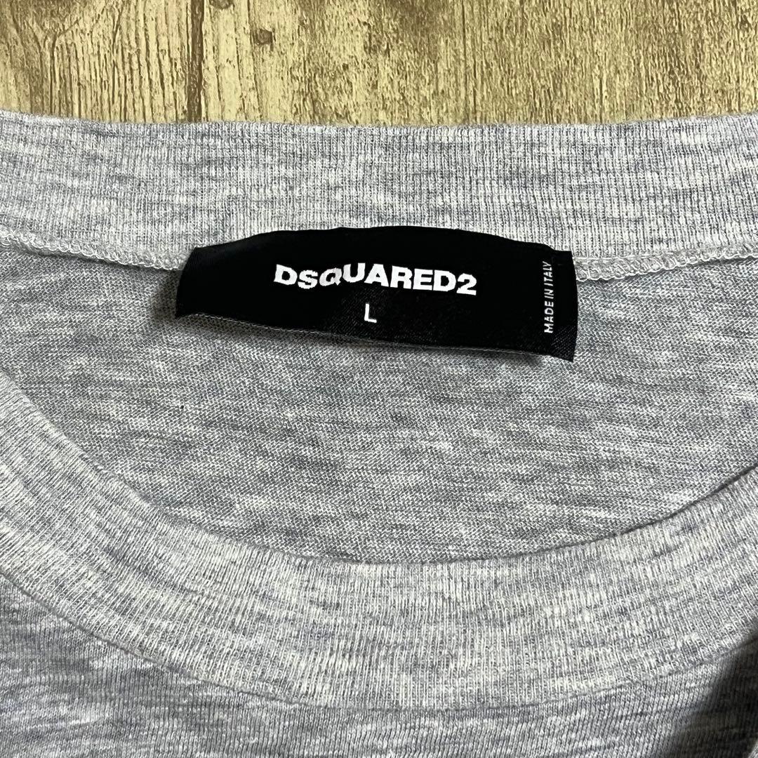 DSQUARED2 ロングTシャツ　グレー　L