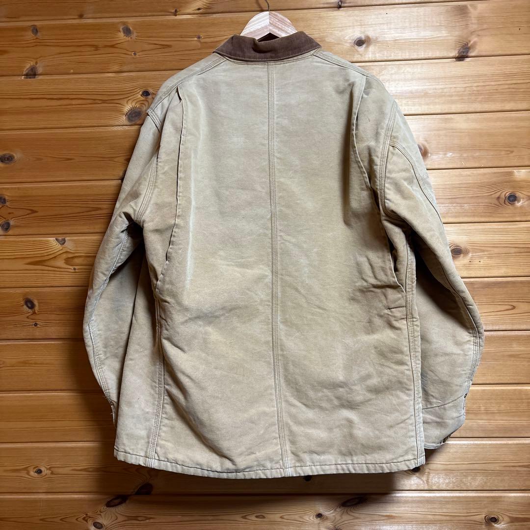 90s 古着　　Carhartt カバーオール　ダックジャケット　キルティング