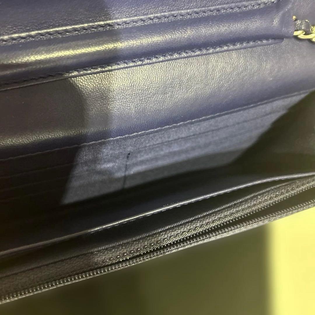 CHANEL チェーンウォレット　バイオレットカラー