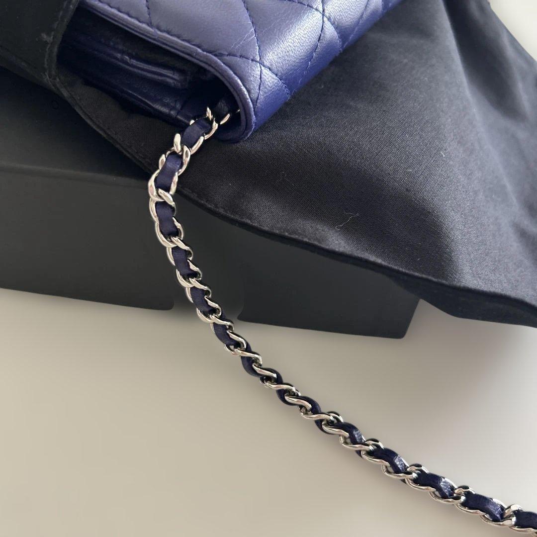 CHANEL チェーンウォレット　バイオレットカラー
