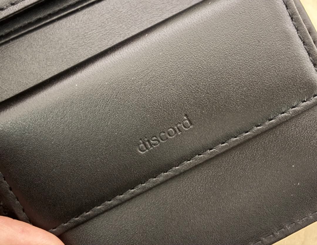 新品未使用　ディスコード ヨウジヤマモト 三つ折りウォレット　レザー　財布