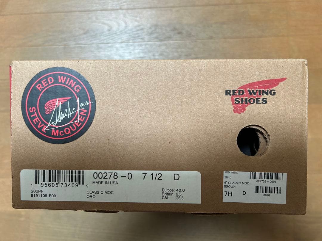 靴 Red Wing STEVE McQUEEN Boots NO. 278