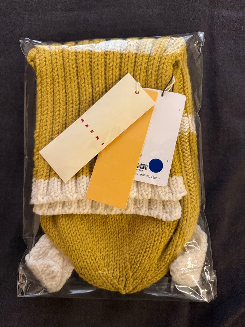 Marni Yellow Ear Wool Balaclava マルニ　ニット帽