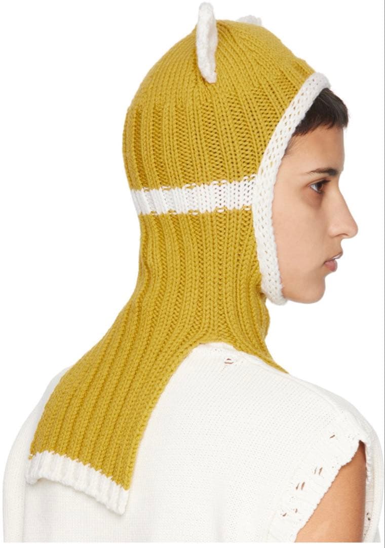 Marni Yellow Ear Wool Balaclava マルニ　ニット帽