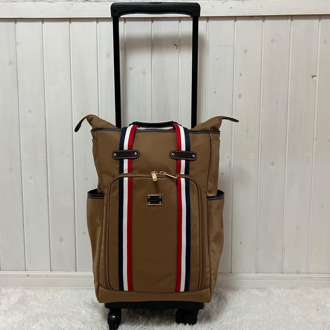 ⭐️極美品⭐️スワニー トリコロールアクセントトートキャリー 4輪