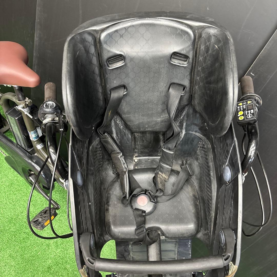 電動自転車 YAMAHA PAS kiss カーキ 3人乗り対応　56