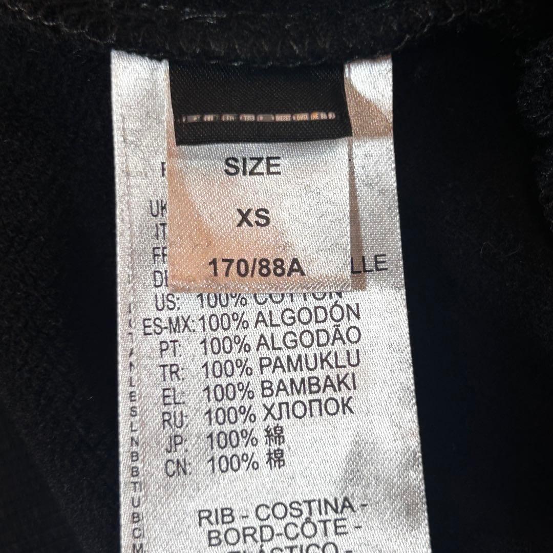 新品【DIESEL】裏起毛ロゴパーカー XS レディースM相当 ブラック