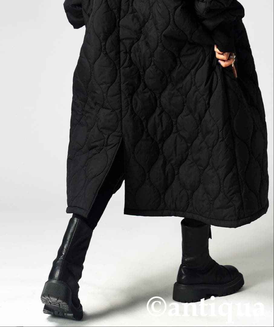 antiqua アンティカ ♡ ビッグファスナーロングコート