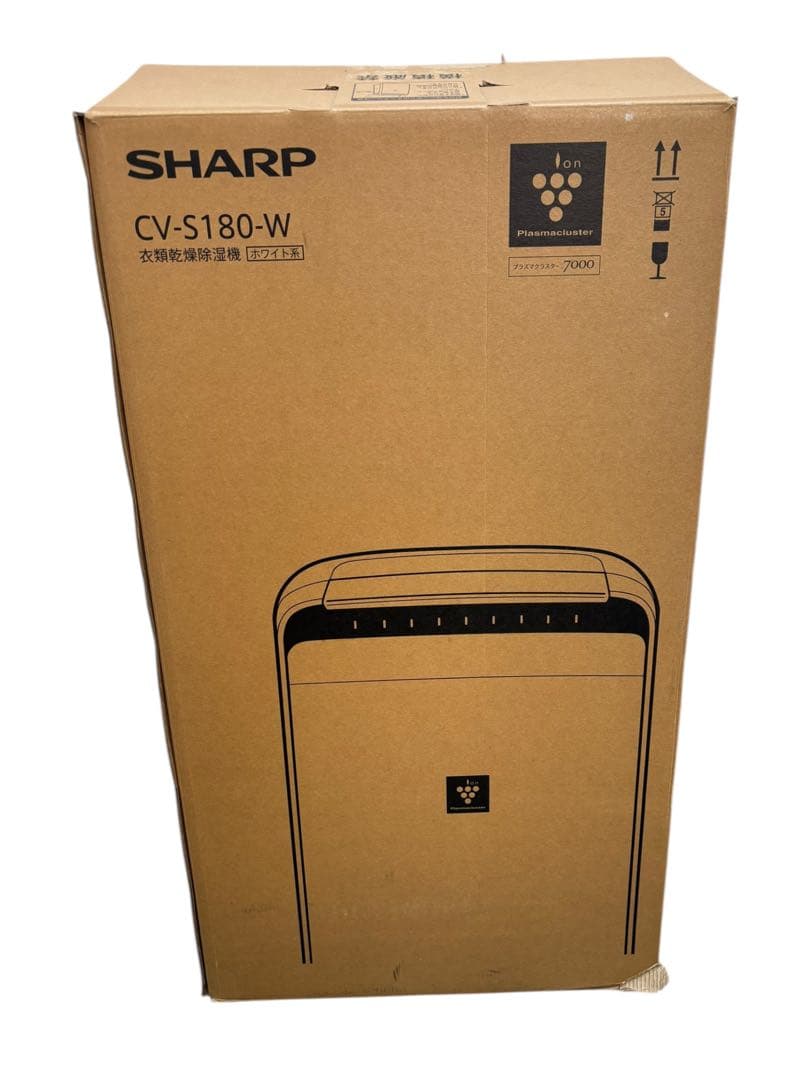 SHARP CV-S180-W 除湿機 衣類乾燥 プラズマクラスター搭載