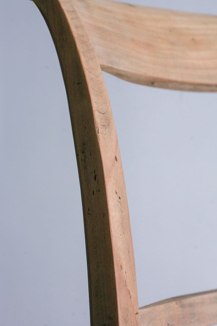 フランス　ラッシュ編みチェア　無垢材　ブロカント　ダイニングチェア　古家具