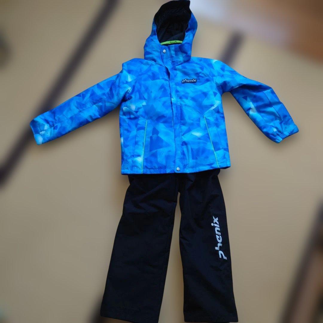 Phoenix 子共用スキーウェア 青 150 サイズ 男 女 子 上下 セット