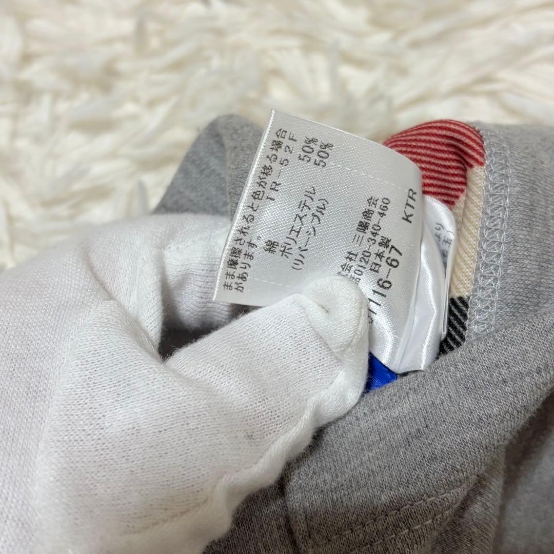 美品　ブルーレーベルクレストブリッジ　リバーシブル　ノーカラーコート　チェック