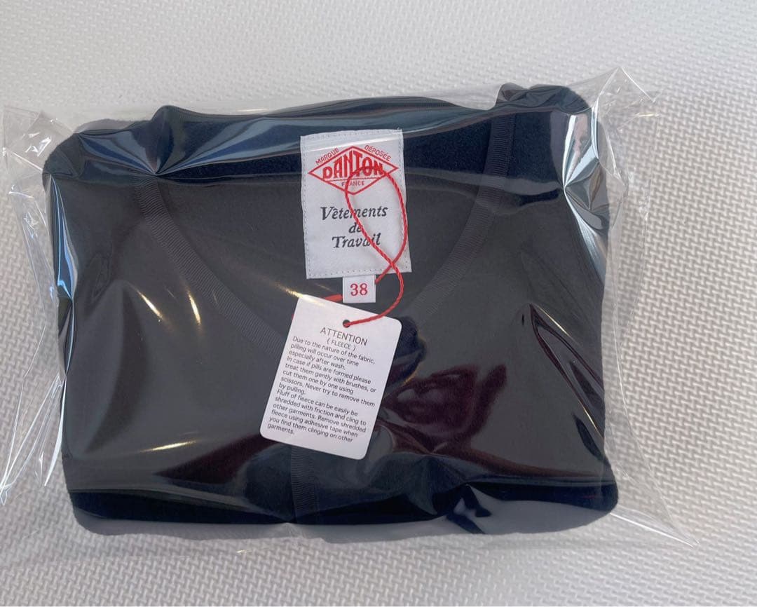 ◉新品DANTON/ダントンフリースノーカラーベスト（38）