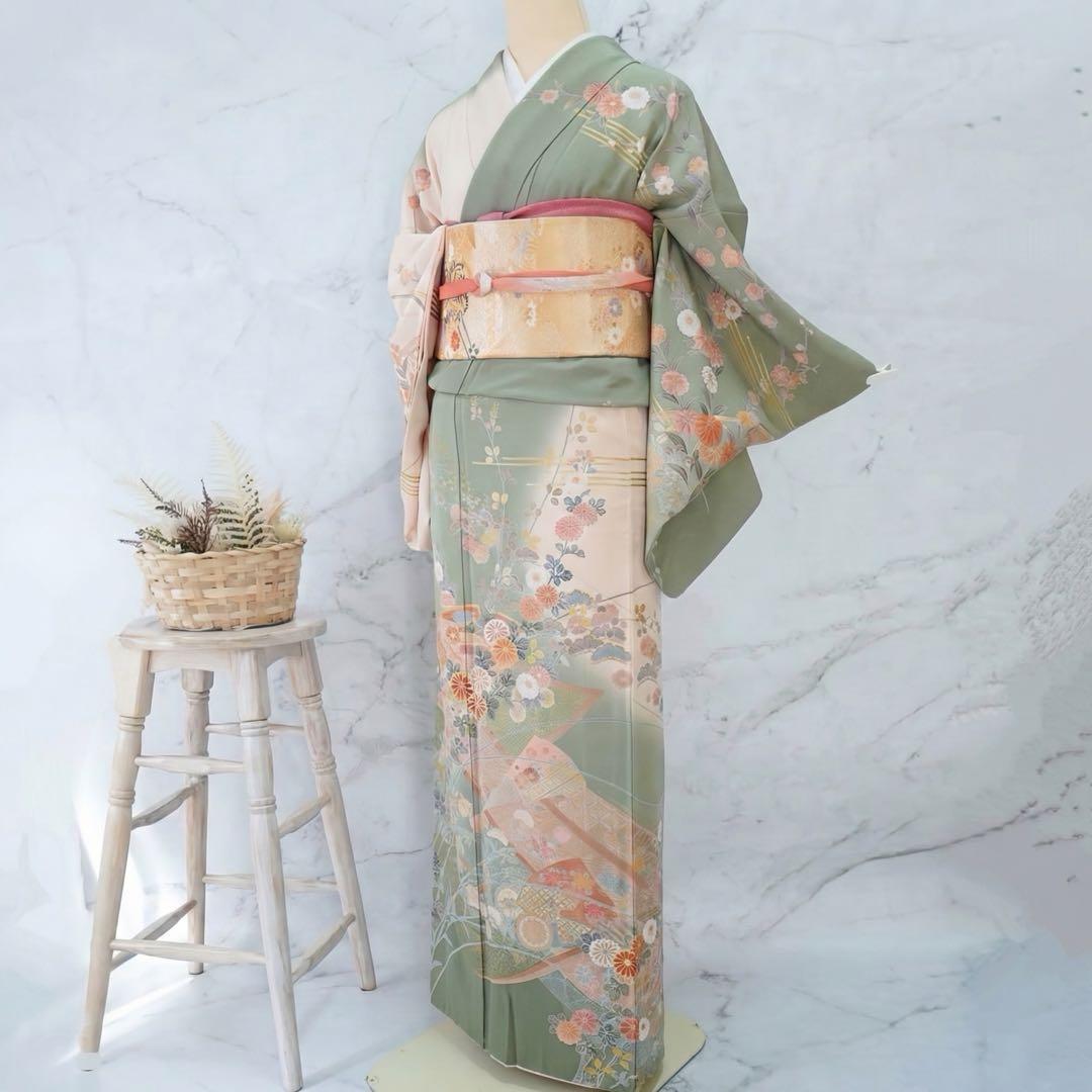 訪問着 フルセットa506卒業式　入学式　お宮参り　七五三　結婚式　落款