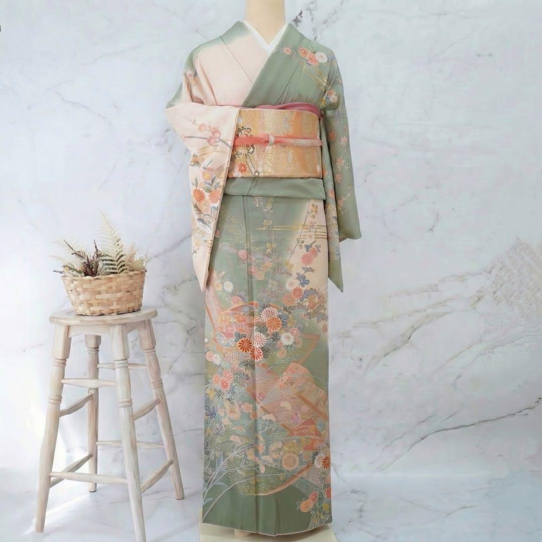 訪問着 フルセットa506卒業式　入学式　お宮参り　七五三　結婚式　落款