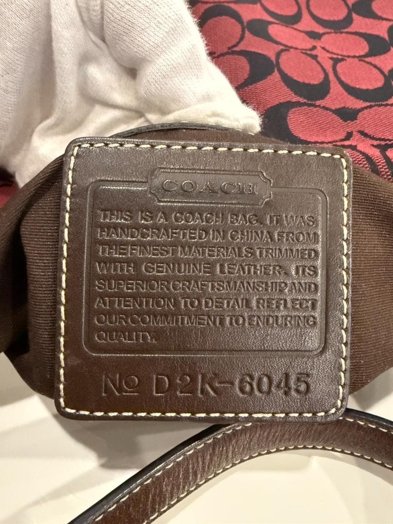 COACH ワンショルダーバッグ ワインレッド