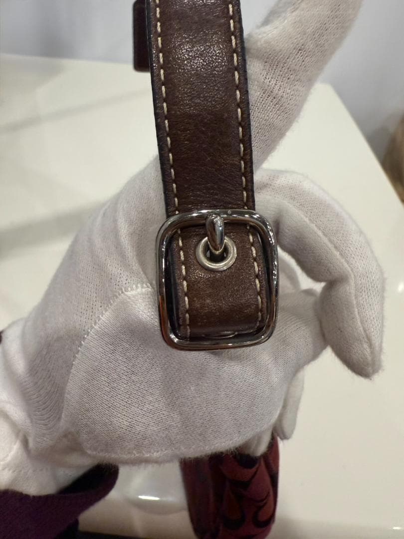 COACH ワンショルダーバッグ ワインレッド