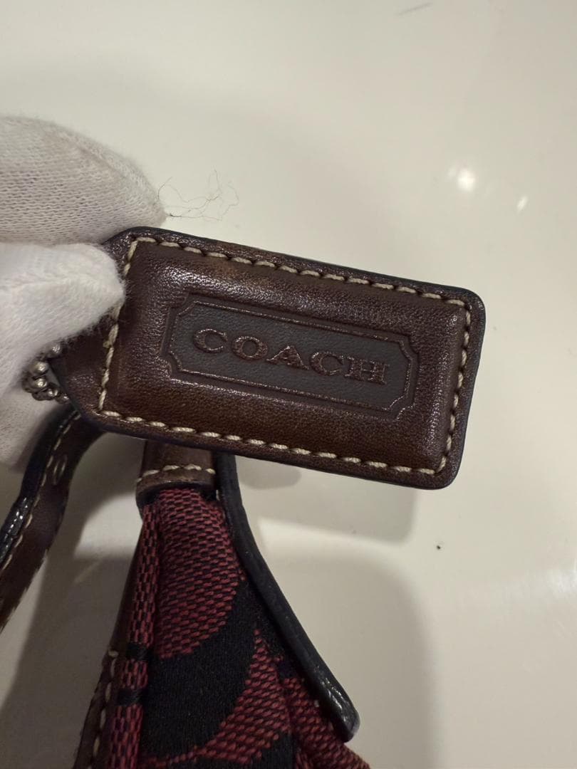 COACH ワンショルダーバッグ ワインレッド