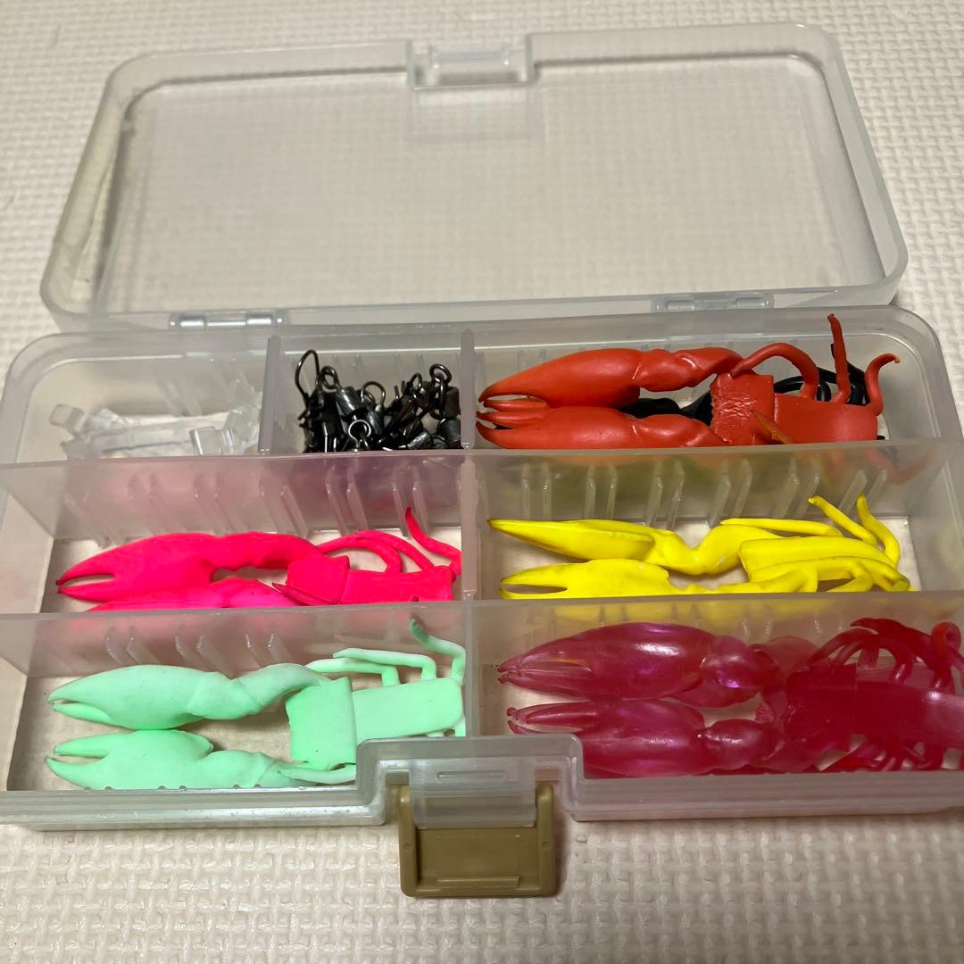 タコ釣りセット ぷりぷりタコエビ　ケース、スナップセット