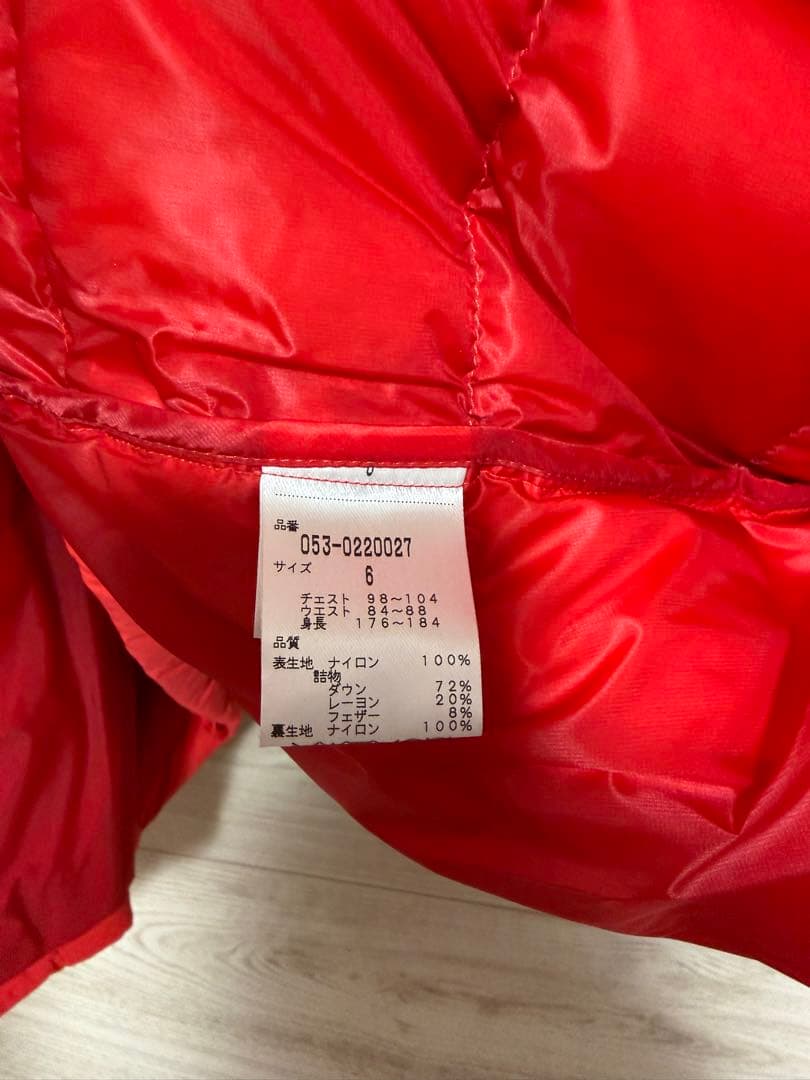 アメコカ レッド ダウンジャケット 2WAY パーリーゲイツ 6