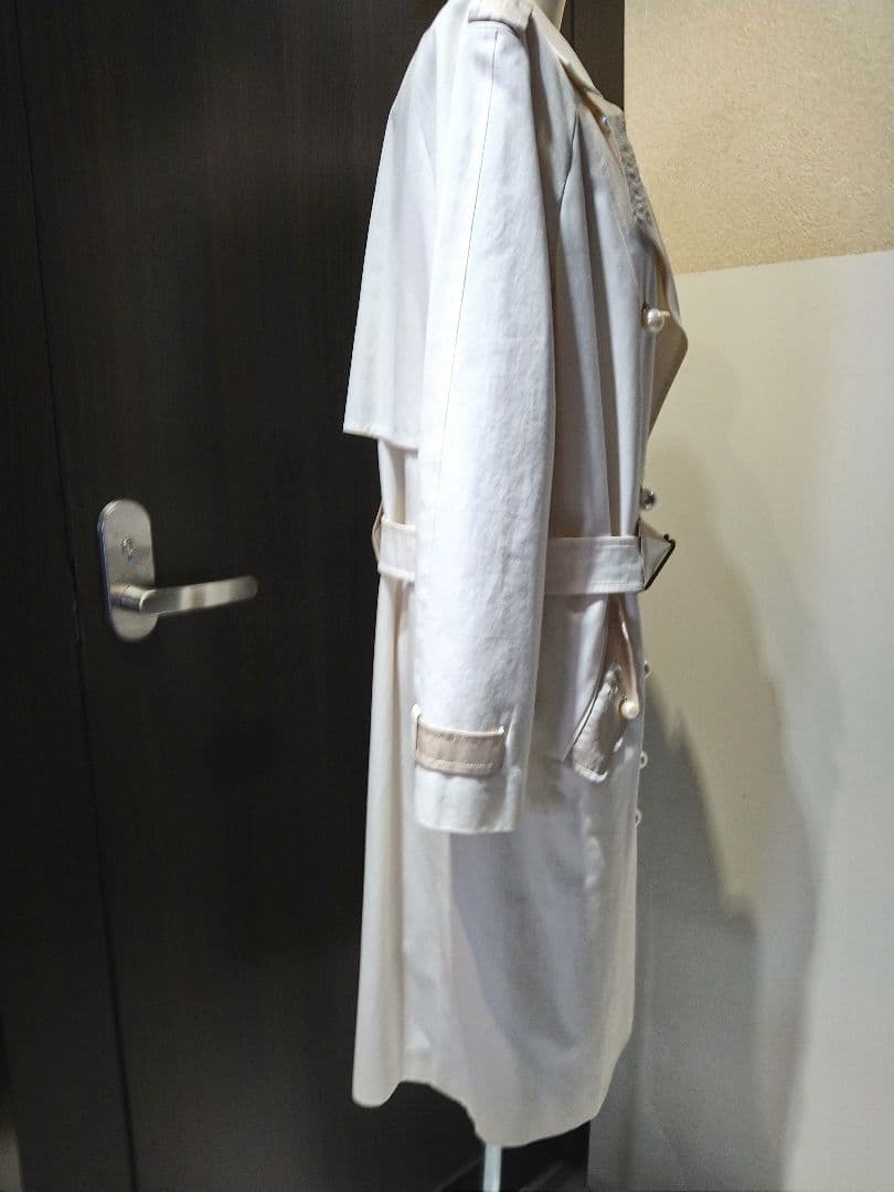 未使用タグ付！仏製YvesSaintLaurentトレンチコートイヴサンローラン