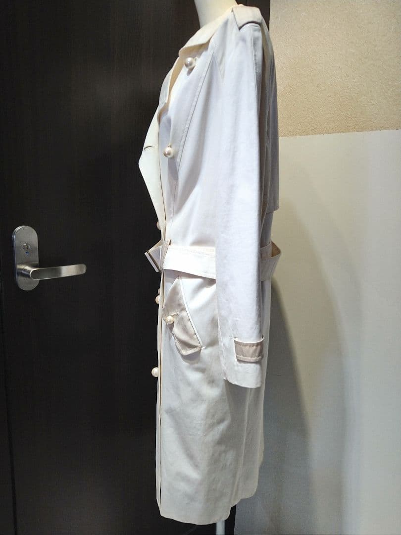 未使用タグ付！仏製YvesSaintLaurentトレンチコートイヴサンローラン