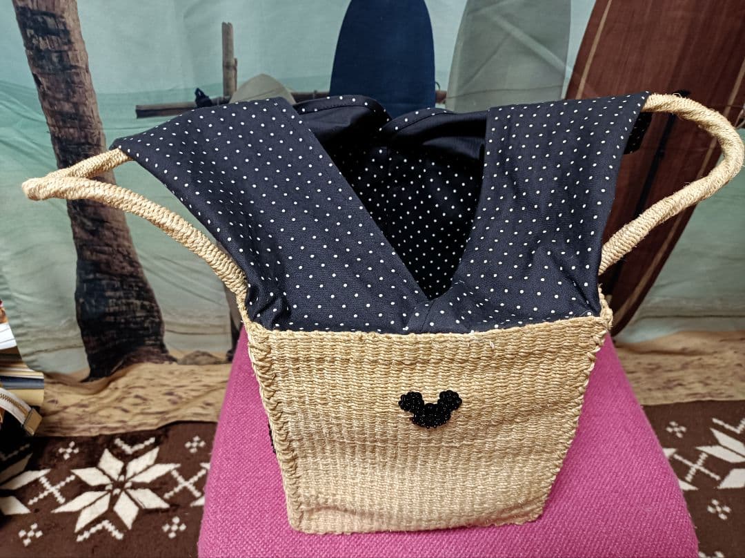 BEAMSBOY Disney ミッキーミニー ドナルドディジーかごバッグ