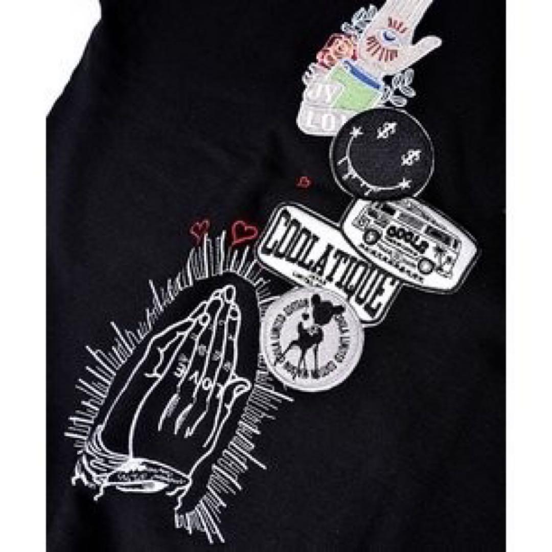 最安値COOLAマルチエンブロイダリースパンコールスエット