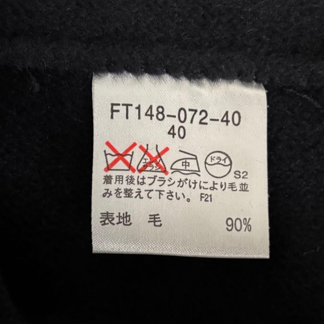 【美品✨】バーバリーロンドン　トレンチコート　カシミヤ　ウール　ベルト　黒　Ｌ