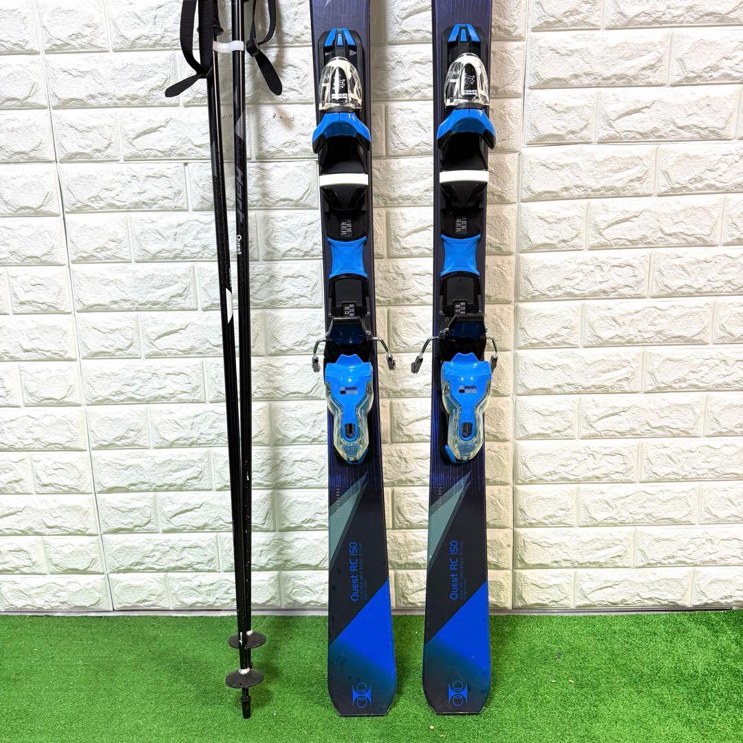 美品　Hart Quest スキー　150 ステッキ付　すぐ使用　オールラウンド