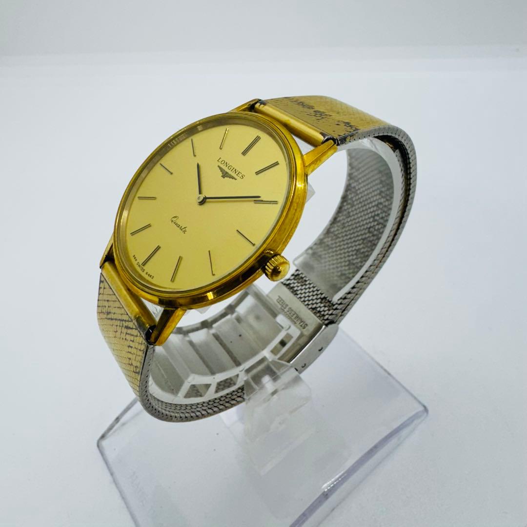 ✨LONGINES✨ロンジン✨クォーツ✨ゴールド文字盤✨メンズ✨腕時計✨