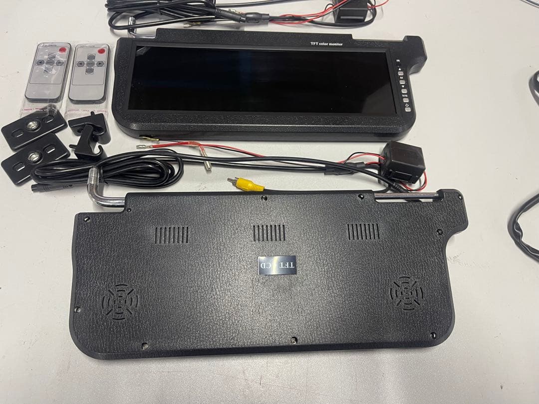 12.2 液晶搭載 バイザーモニター 2台セット ブラック