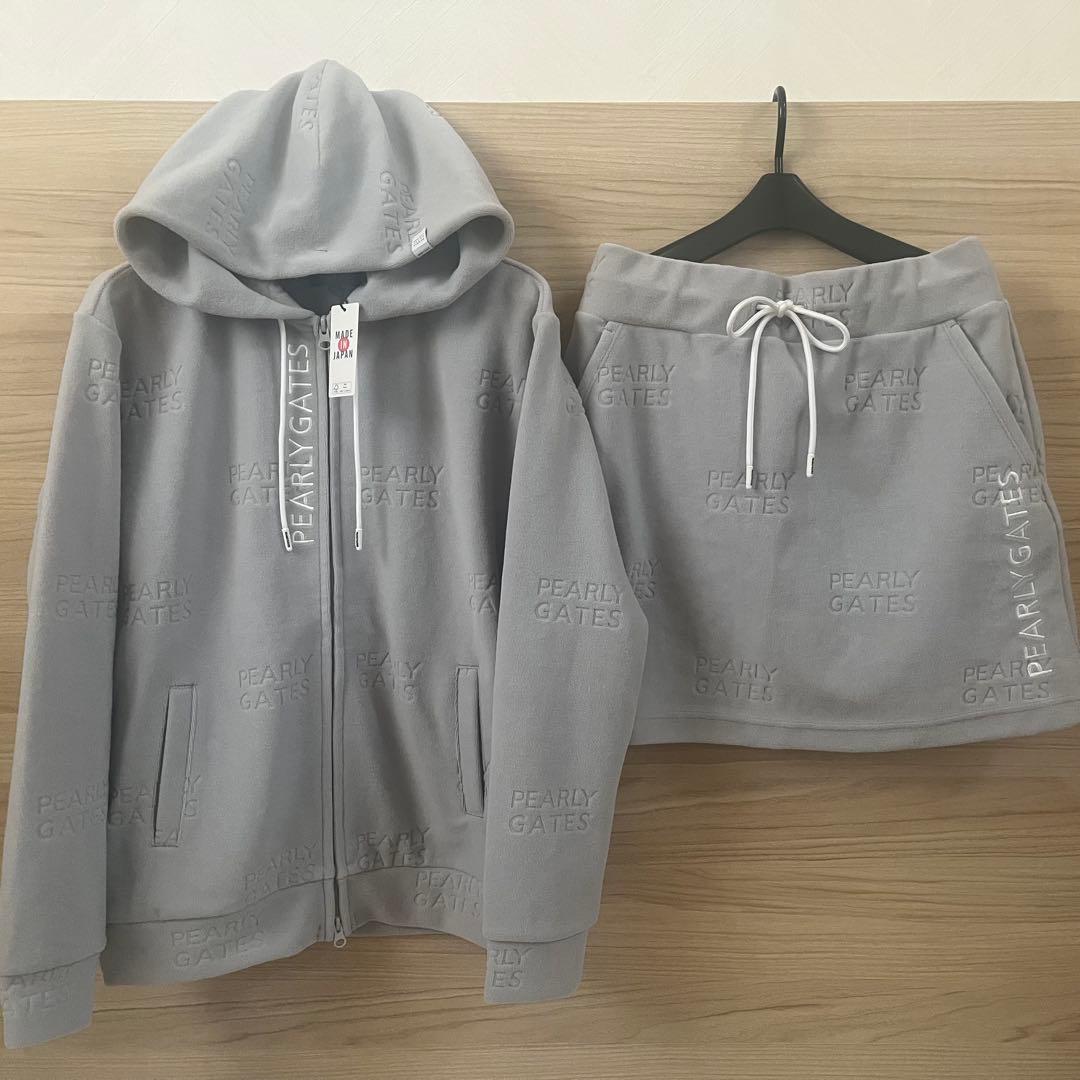 新品★73,700円 パーリーゲイツ パーカー＆スカート セットアップ 2（L）