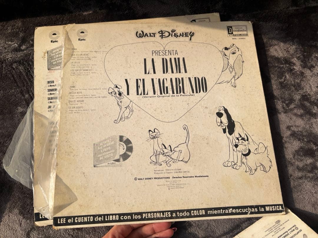 ディズニー ヴィンテージレコード スペイン語版 4枚セット