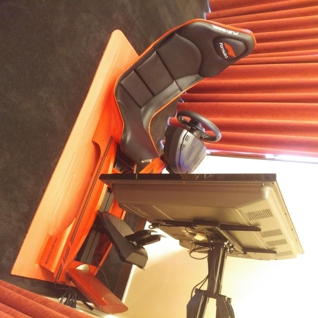 激レア　グランツーリスモ　レーシングコックピット　プレイシート　赤　レッド F1